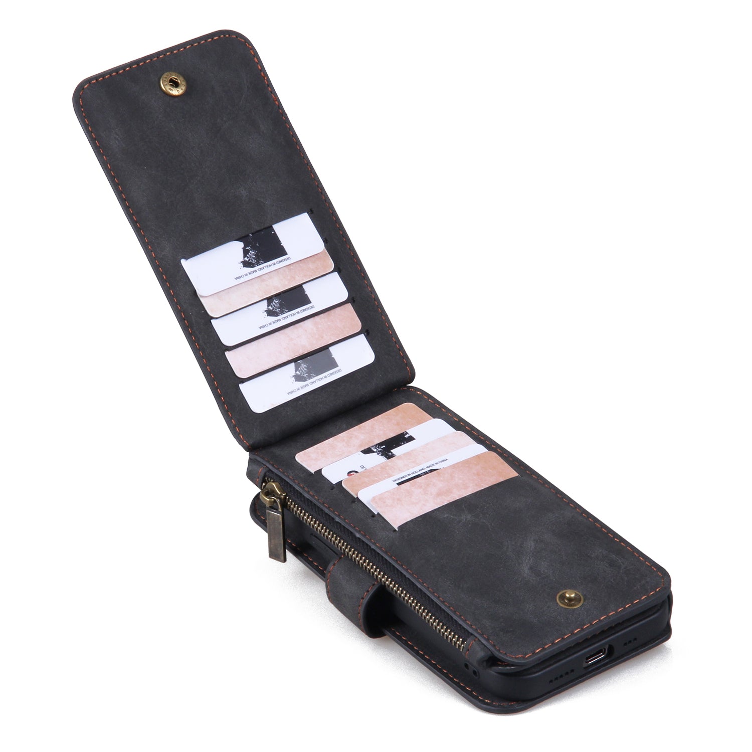MEGSHI 007 Series TPU PC Cover for iPhone 13 mini Case 2-in-1 Detachable PU Leather Wallet Phone Case MEGSHI 007 Series TPU PC Cover for iPhone 13 mini Case 2-in-1 Detachable PU Leather Wallet Phone Case